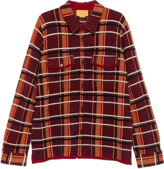 Guest In Residence checked cashmere shirt - Brown