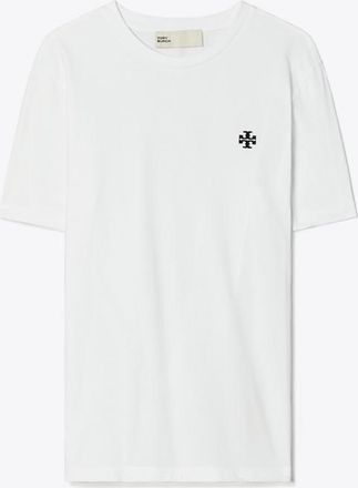 Tory Burch Womens Embroidered Logo T-Shirt, size XXS