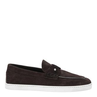 Christian Louboutin Loafers, male, Brown, Size: 8 1/2 US Chambeliboat Flat