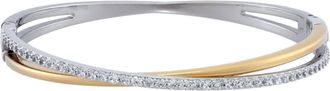Swarovski Mixed Metal Hyperbola Bangle, Size L