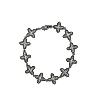 Darkai Clover Crystal-embellished Bracelet