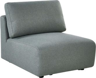 Beliani Chair Module Green Fabric 1 Seat Modern Style KIVVIK