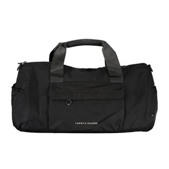 Tommy Hilfiger Weekend Bags, male, Black, Size: ONE SIZE Black Mens Bag with Multiple Compartments