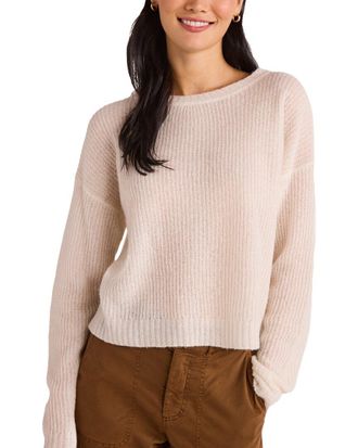 Bella Dahl Drop Shoulder Cashmere & Silk-Blend Sweater