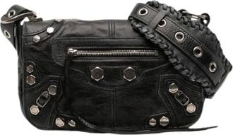 Balenciaga Pre-owned Cross Body Bags, female, Black, Size: ONE SIZE Pre-owned Vintage Cross Body Bag