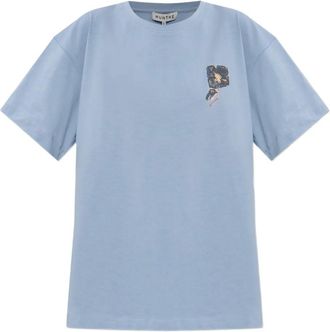 Munthe T-shirt met grafische print - Blauw