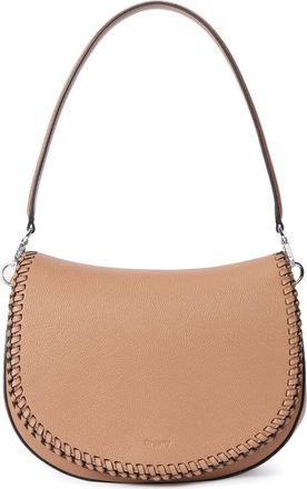 Oryany Bentley Leather Saddle Bag in Sand Brown at Nordstrom