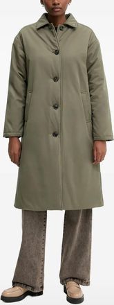 Benetton button-fastening coat - women - Fabric - M - Green