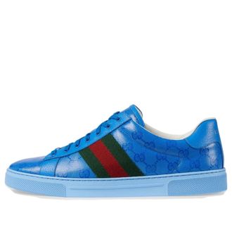 Gucci Ace GG Crystal Canvas Blue 760775-FACRF-4349