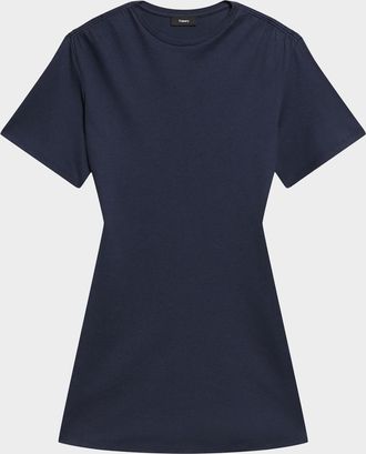 Theory Gathered Shoulder T-Shirt Dress