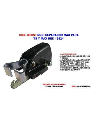 Rubi Separador Max Para Ts Y Max 18824 Separador Max Para Ts Y Max 18824