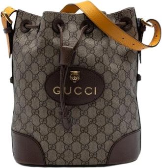 Gucci Pre-owned Vintage Bucket Bag - Dames - Vintage Tas - Bruin - ONE Size - Vintage