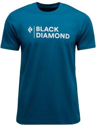 Black Diamond Mini Stacked S/S Tee T-Shirt f&uuml;r Herren | blau