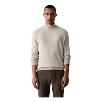 Marc O'Polo Coltrui - Heren - Truien - Beige - Maat: L Wol