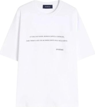 Sportmax Spdquiete T-shirt - Dames - T-shirts - Wit - XS - Katoen - Tops