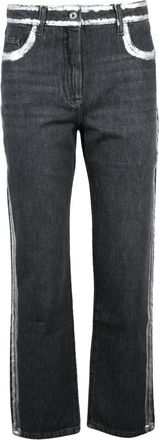 Patrizia Pepe Straight Jeans - Dames - Regular Fit Jeans - Zwart - W28 - Katoen - Jeans