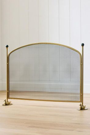 Anthropologie Mallard Duck Metal Fireplace Screen