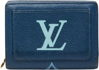 Louis Vuitton Pre-owned Wallets, female, Blue, Size: ONE SIZE Pre-owned Portefeuille Clea Monogram Empreinte Wallet