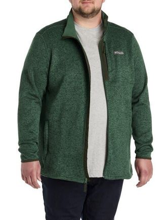 Columbia Sweater Weather Full-Zip Fleece Jacket in Rainforest Heather at Nordstrom, Size 4X Big