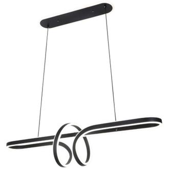 Fabrilamp Lampada a sospensione Nantes nera 122w 3000-4000-6000k regx100 x25cm 9760lm con telecomando e dimmer