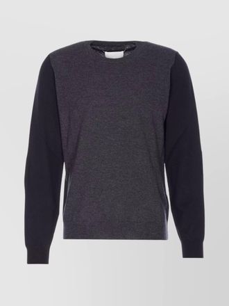 Maison Margiela crewneck sweater with long sleeves and elbow patches