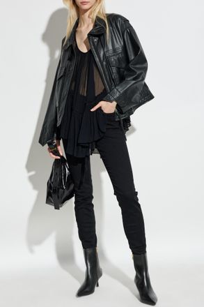 AllSaints Leather Jacket, Womens, Black