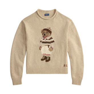 Polo Ralph Lauren Dames, Truien, Bruin, Maat: L Katoen