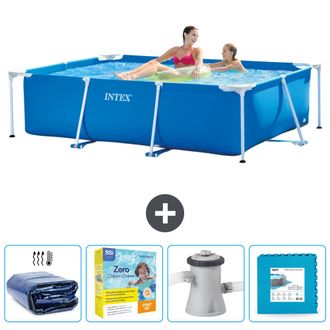 Intex Piscina Con Estructura Rectangular - 220x150x60 Cm - 7-piezas Scb9