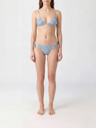 Max Mara Bikini a triangolo con stampa geometrica a rombi e chiusura con laccetti