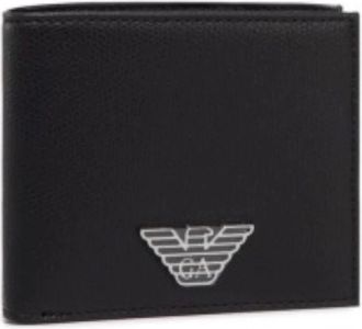 Emporio Armani Wallets & Cardholders, male, Black, Size: ONE SIZE Black Wallets & Cardholders Y4R168Y138E81072