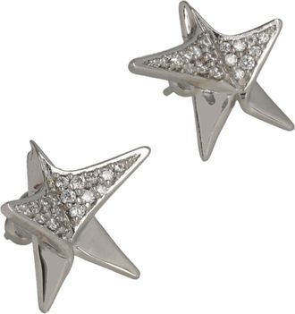 Ferragamo Crystal Embellished Star Earrings