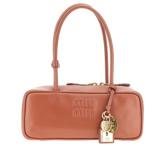 Miu Miu Leather Beau bag with charms Woman One Size