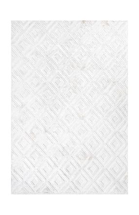 Jonathan Y Designs Portmany Neutral Diamond Trellis Indoor/Outdoor Area Rug in Pearl at Nordstrom, Size 5Ft 0In X 8Ft 0In