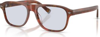 Brunello Cucinelli 55mm Rectangle optical glasses in Brown at Nordstrom