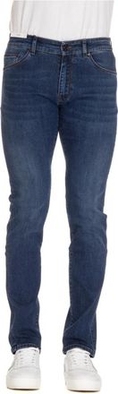 Pantaloni Torino Jeans - Heren - Slim Fit Jeans - Blauw - W40 - Denim - Jeans