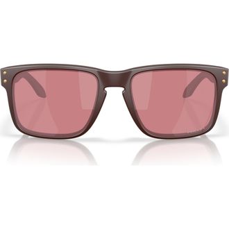 Oakley Holbrook 56mm Prizm Rectangular Sunglasses in Black at Nordstrom Rack