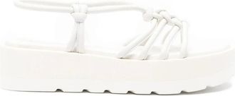 Gianvito Rossi Hebe Platform Sandalen - Dames - Sandalen - Wit - 41 EU - Leer - Schoenen
