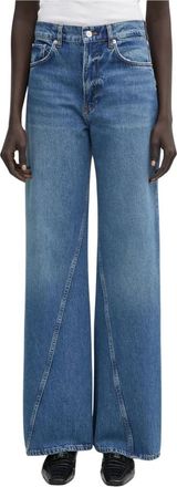 Anine Bing Brie Jean - Dames - Loose Fit Jeans - Blauw - W26 - Katoen - Jeans