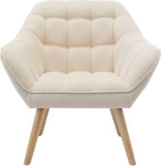 VENTE-UNIQUE.COM Sill&oacute;n cl&aacute;sico poli&eacute;ster beige