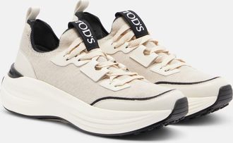 Tod's Leather-trimmed sneakers