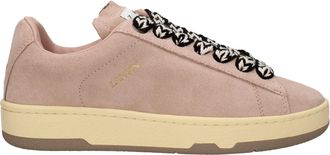 Lanvin Pink Leather Low Top Womens Sneakers