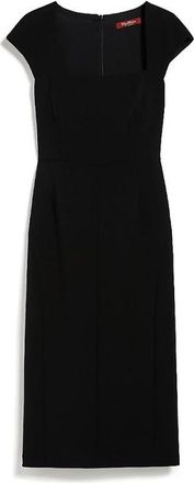 Max Mara Etruria Cady Dress - Dames - Casual kleedjes - Zwart - L - Leer - Kleedjes