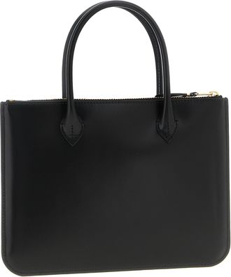 Comme Des Gar&ccedil;ons Unisex Leather Tote Black Cow
