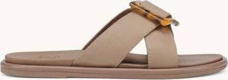 Olukai Womens Lai Slide Sandal In Taupe