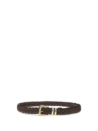 Brunello Cucinelli Mens Leather Woven Belt Bc-Nes Calf Bos Taurus E Braces Bc/nes