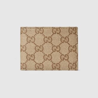 Gucci GG Bi-fold Wallet, Beige, Original GG Fabric