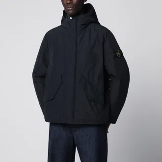 Stone Island Giacca imbottita con zip nera