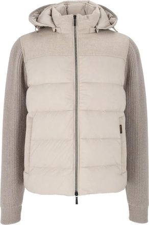 Moorer Allori-LSM Jacket - Heren - Winterjassen - Grijs - M - Wol - Jassen