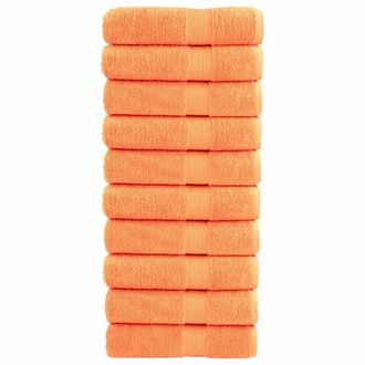 Berkfield Home Premium Bath Towels SOLUND 10 pcs 100x150 cm 600 gsm in Orange