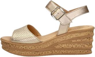 Gabor Sandaleno - Dames - Sleehakken - Beige - 37 EU - Leer - Schoenen